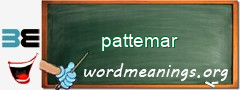 WordMeaning blackboard for pattemar